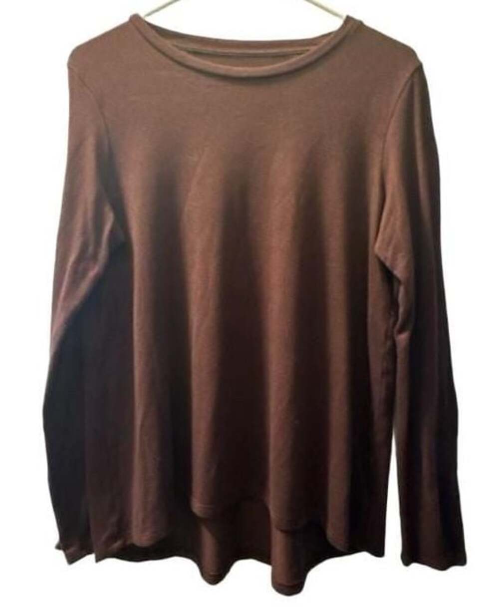 American Eagle Soft & Sexy Plush Long Sleeve Crew Neck Top